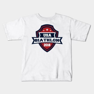 USA Biathlon Pyeongchang 2018! Kids T-Shirt